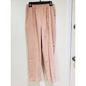 Alfred Dunner vintage, peach, straight leg. pull on pants with pockets, size 14